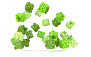 Lini cube Shades of Green - melony